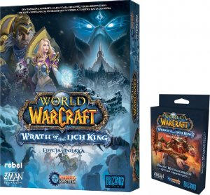 Rebel 2w1 Pandemia World of Warcraft + Brann Miedziobrody promo gra planszowa Wrath of the Lich King 1