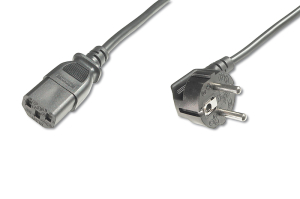 Kabel zasilający Digitus CEE 7/7, C13, 2.5m (AK-440100-025-S) 1