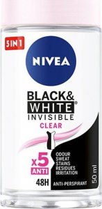 Nivea Black&White Invisible Clear antyperspirant w kulce 50ml 1