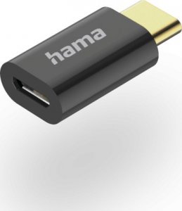 Adapter USB Hama USB-C - microUSB Czarny  (002015310000) 1