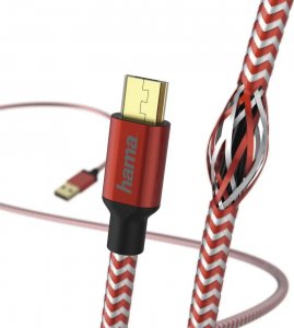 Kabel USB Hama microUSB - USB-A 1.5 m Czerwony (002015560000) 1