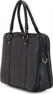 Torba Vera Pelle Duża skórzana torba na laptopa dokumenty, aktówka NoSize 3