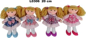 Sun-Day Lalka szmacianka 20cm 4 wzory mix 156464   cena za 1 sztukę 1