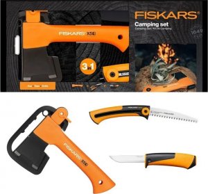 Fiskars Zestaw kempingowy - Siekiera + Nóż + Piła 17