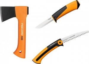Fiskars Zestaw kempingowy - Siekiera + Nóż + Piła 10
