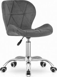 Krzesło biurowe Elior Ciemnoszare pikowane krzesło obrotowe - Renes 4X 1