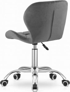Krzesło biurowe Elior Ciemnoszare pikowane krzesło obrotowe - Renes 4X 3