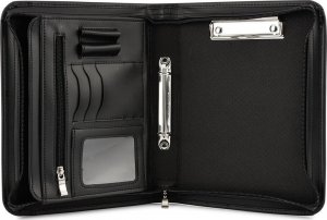 Beltimore Czarny Beltimore luksusowy męski biwuar aktówka teczka A5 organizer dla handlowca I62 NoSize 4