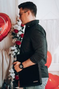 Beltimore Czarny Beltimore luksusowy męski biwuar aktówka teczka A5 organizer dla handlowca I62 NoSize 6