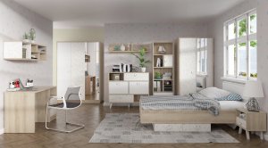 Biurko Forte Biurko prostokątny Kolaza 110 x 55 x 74 cm śliwa 8