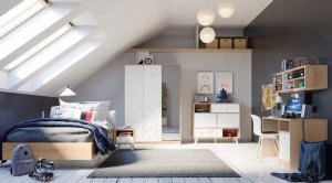 Biurko Forte Biurko prostokątny Kolaza 110 x 55 x 74 cm śliwa 9