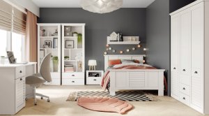 Biurko Forte Biurko prostokątny Marida 141 x 60 x 80 cm biały 4