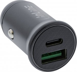 Ładowarka InLine InLine® USB car charger power-adapter power delivery, USB-A + USB Type-C, grey 1