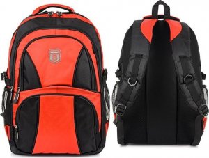 POMARAŃCZOWO-SZARY PLECAK sportowy MIEJSKI trekkingowy wytrzymały T17 NoSize 2