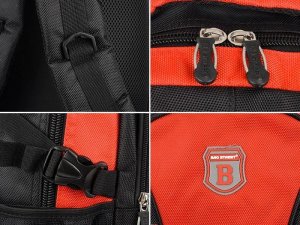 POMARAŃCZOWO-SZARY PLECAK sportowy MIEJSKI trekkingowy wytrzymały T17 NoSize 4