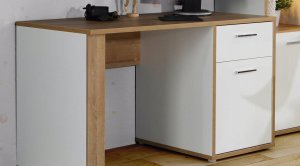 Biurko Forte Biurko prostokątny Chicory 130 x 60 x 74 cm biały 4