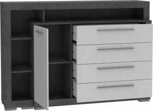 Forte Komoda JULIETTA 162 x 42 x 107cm beton ciemny 2