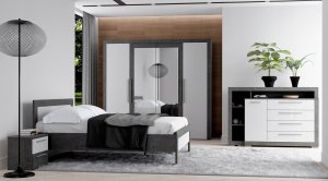 Forte Komoda JULIETTA 162 x 42 x 107cm beton ciemny 6