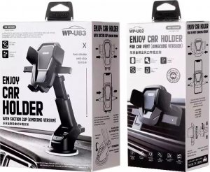 Joyroom WK Design uchwyt samochodowy z regulowanym ramieniem na szybę i deskę rozdzielczą czarny (WP-U83 black) 6