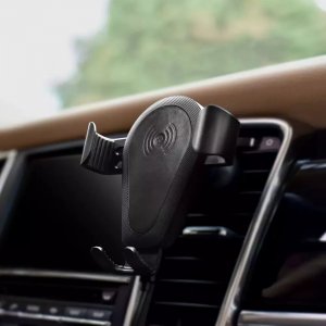 iCarer iCarer bezprzewodowa ładowarka samochodowa Qi 10W uchwyt na kratkę wentylacyjną czarny (IWXC004-BK) 13