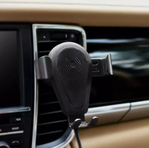 iCarer iCarer bezprzewodowa ładowarka samochodowa Qi 10W uchwyt na kratkę wentylacyjną czarny (IWXC004-BK) 14