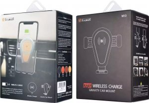 iCarer iCarer bezprzewodowa ładowarka samochodowa Qi 10W uchwyt na kratkę wentylacyjną czarny (IWXC004-BK) 5