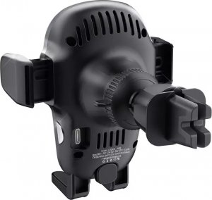 Joyroom Dudao uchwyt samochodowy z wbudowaną ładowarką bezprzewodową Qi 15W szary (F20xs) 5