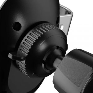 Joyroom Dudao bezprzewodowa ładowarka Qi 15W grawitacyjny uchwyt samochodowy na kratkę wentylacyjną nawiew czarna (F3PRO) 5