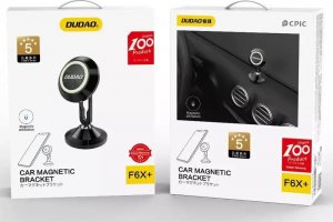 Joyroom Dudao F6X+ uchwyt samochodowy magnetyczny czarny (F6X+) 4