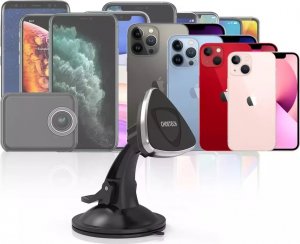 Joyroom Choetech magnetyczny uchwyt samochodowy do telefonu na szybę i kokpit czarny (H010 black) 3