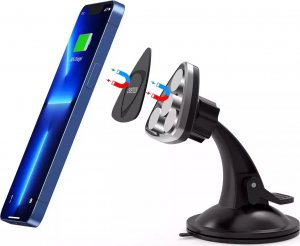 Joyroom Choetech magnetyczny uchwyt samochodowy do telefonu na szybę i kokpit czarny (H010 black) 7