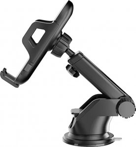 Joyroom Dudao teleskopowy grawitacyjny uchwyt samochodowy na szybę deskę rozdzielczą czarny (F2S black) 2