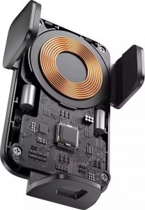 Baseus Uchwyt samochodowy Baseus Wisdom Holder do auta na telefon z ładowarką indukcyjną QI na kratkę Czarny 17