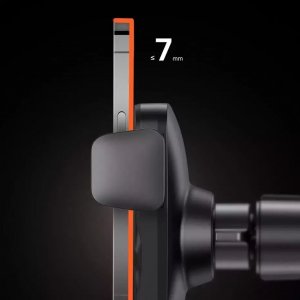 Baseus Uchwyt samochodowy Baseus Wisdom Holder do auta na telefon z ładowarką indukcyjną QI na kratkę Czarny 8