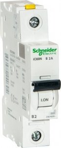 Schneider Wył.nadprądowy 1p B2A iC60N schneider A9F03102 1