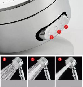 Słuchawka prysznicowa ATL AG788 Słuchawka prysznicowa z turbiną 4