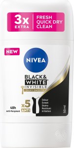 NIVEA_Black&amp;White Invisible Silky Smooth antyperspirant w sztyfcie 50ml 1