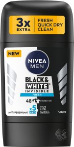 NIVEA_Men Black&amp;White Invisible Fresh antyperspirant w sztyfcie 50ml 1