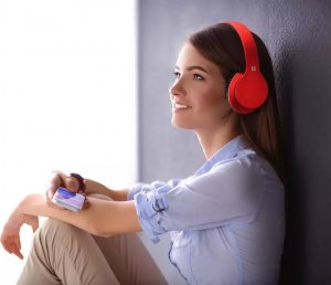 Słuchawki Defender SŁUCHAWKI DEFENDER BLUETOOTH FREEMOTION B580 CZERWONE 10