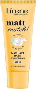 Lirene Lirene Matt Match! Matująca baza pod podkład SPF 15, 30 ml - Długi termin ważności! 1