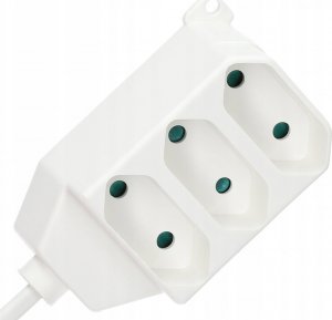 Jonex Przedłużacz 3-gniazda b/u Euro 2,5A 3m /OMYp 2x0,75/ biały PS-362 P 3