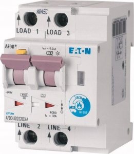 Eaton Przeciwpożarowy detektor iskrzenia 2P 32A C 0,03A Typ A AFDD-20/2/C/003 187234 1