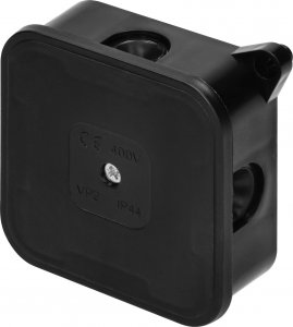 Orno Puszka n/t ECO* IP44 400V 4 dławnice gumowe 85x85x35mm czarna OR-JB-13806/B 3