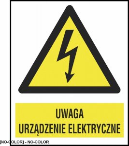 R.E.I.S. Z-10EOA - Znak elektryczny Uwaga urządzenie elektryczne 1