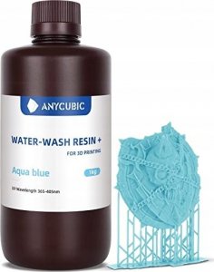 Anycubic Żywica UV Water Washable Aqua Blue 1 kg 1
