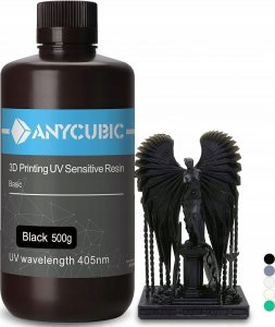 Anycubic Żywica UV Black Czarna 0,5l 0,5kg 1