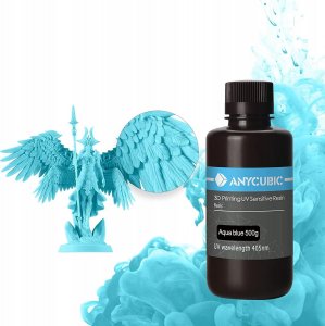 Anycubic Żywica UV Aqua Blue Niebieski 0,5L 4