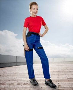 Ardon COOL TREND Ardon - klasyczne damskie spodnie robocze do pasa 100% bawełna o sportowym kroju - Szaro-pomarańczowy H9101 46 1