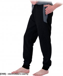 R.E.I.S. SCUTTER - spodnie ochronne do pasa scutter, 100% poliester, 260 g/m2 nogawki zakończone ściągaczem - ciemnoszaro-czarny L 1