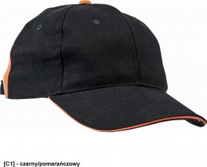 CERVA KNOXFIELD - czapka - czarny/pomarańczowy 1